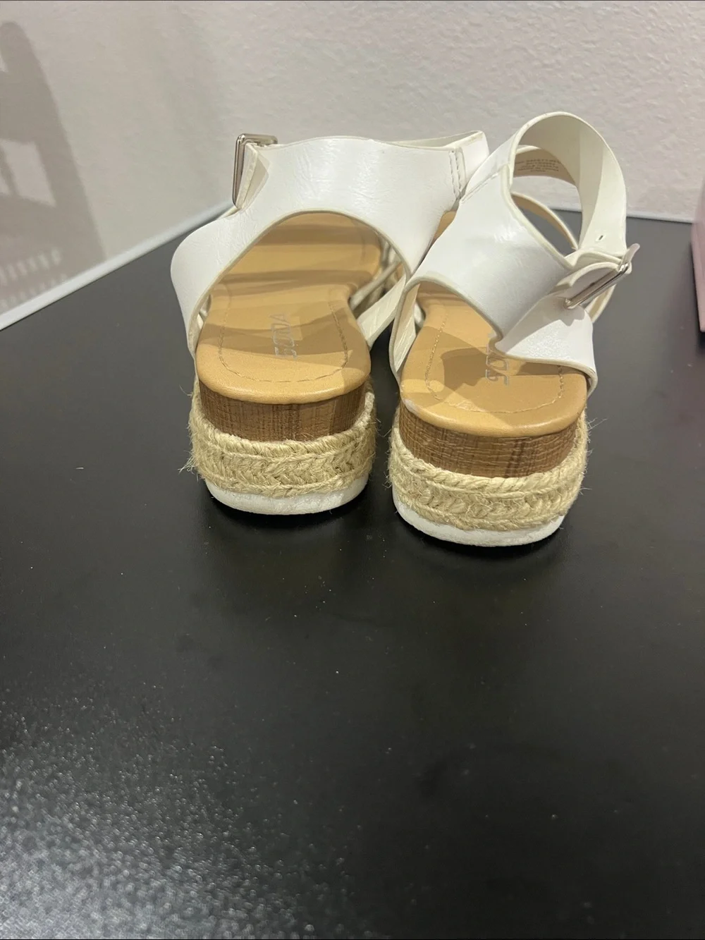 Soda White Strappy Espadrille Sandals for Kids